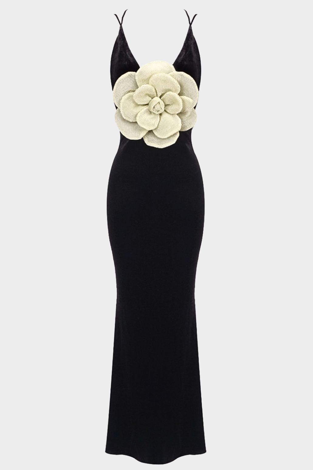 Aurora Velvet Backless Maxi Dress
