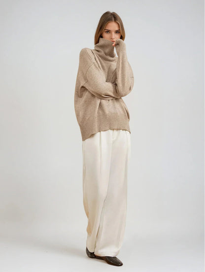 Warm Knitted Turtleneck Sweater