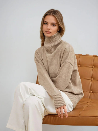Warm Knitted Turtleneck Sweater