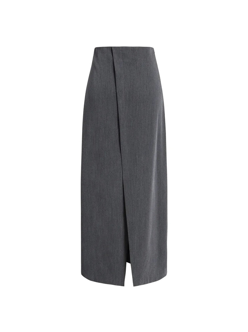 Professional Loose Slit Maxi Skirt