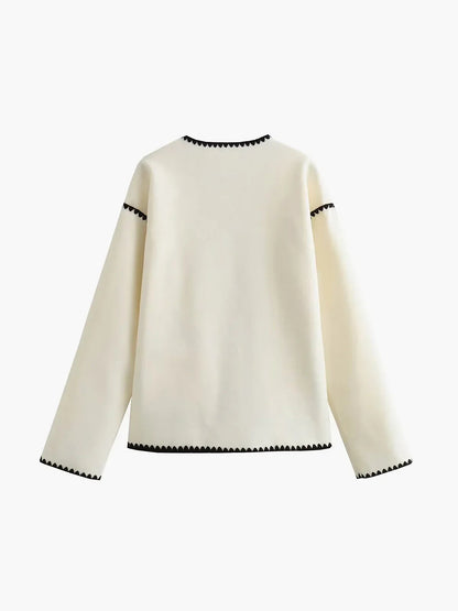 Keep the Warm Essential Contrast Trim Coat