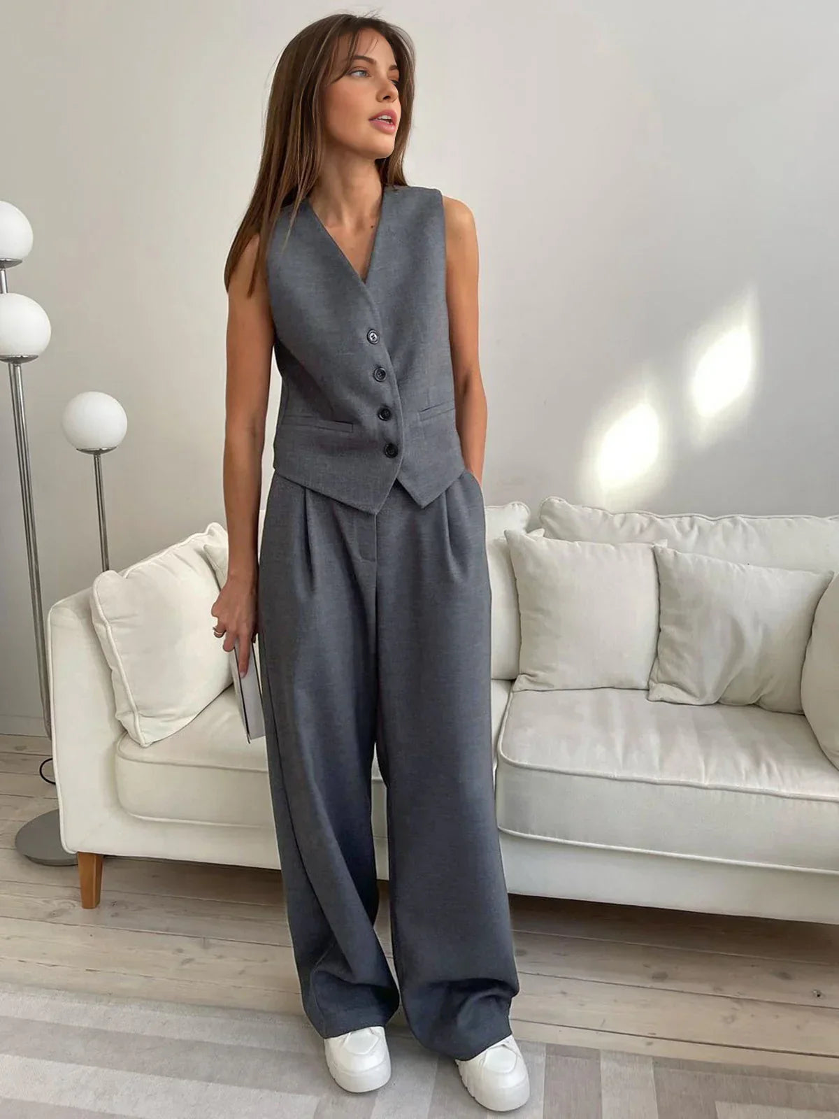Style Vest & Pants Matching Suit