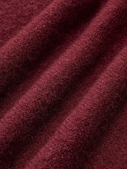 Plain Jersey Burgundy Sweater