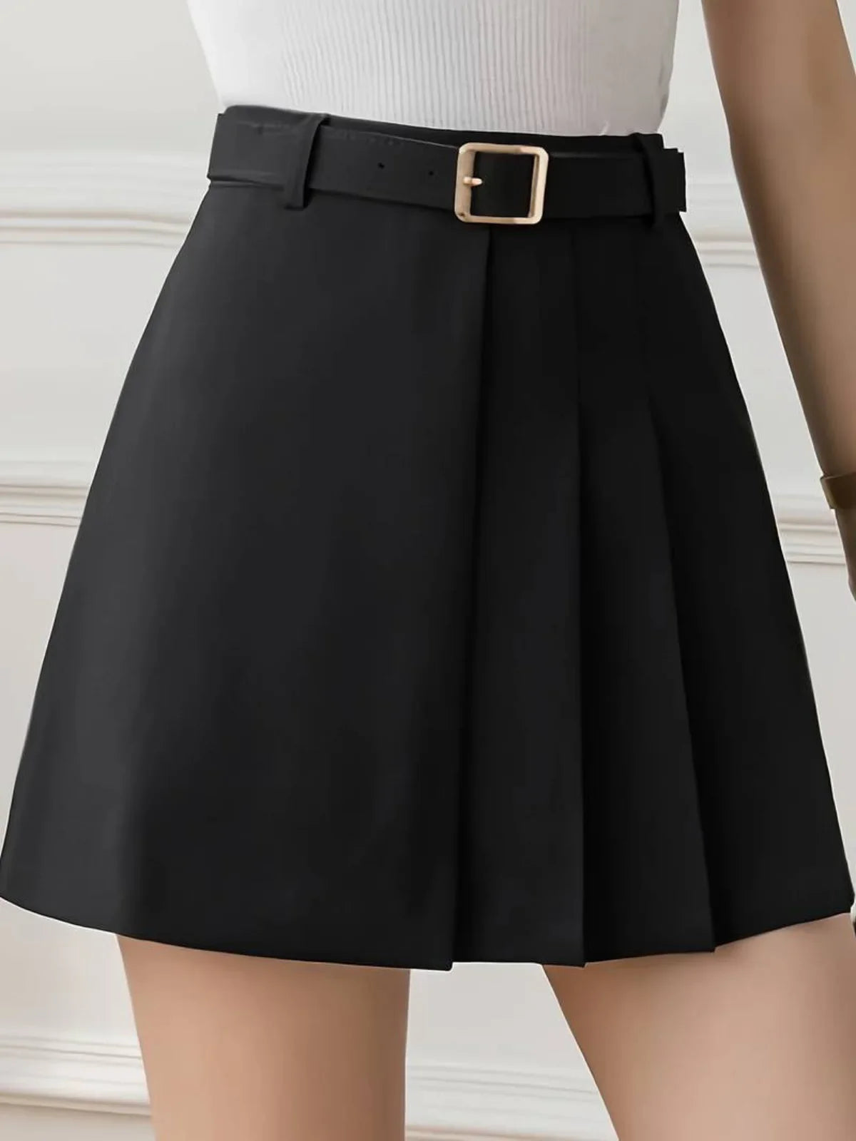 Style Pleated Skirt Short Skirt