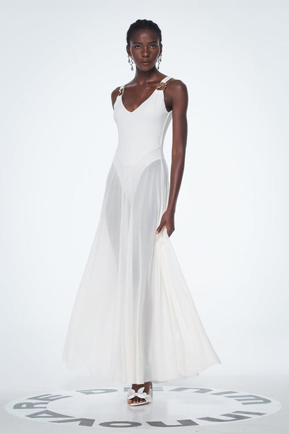 Bada Mesh Sleeveless Maxi Dress