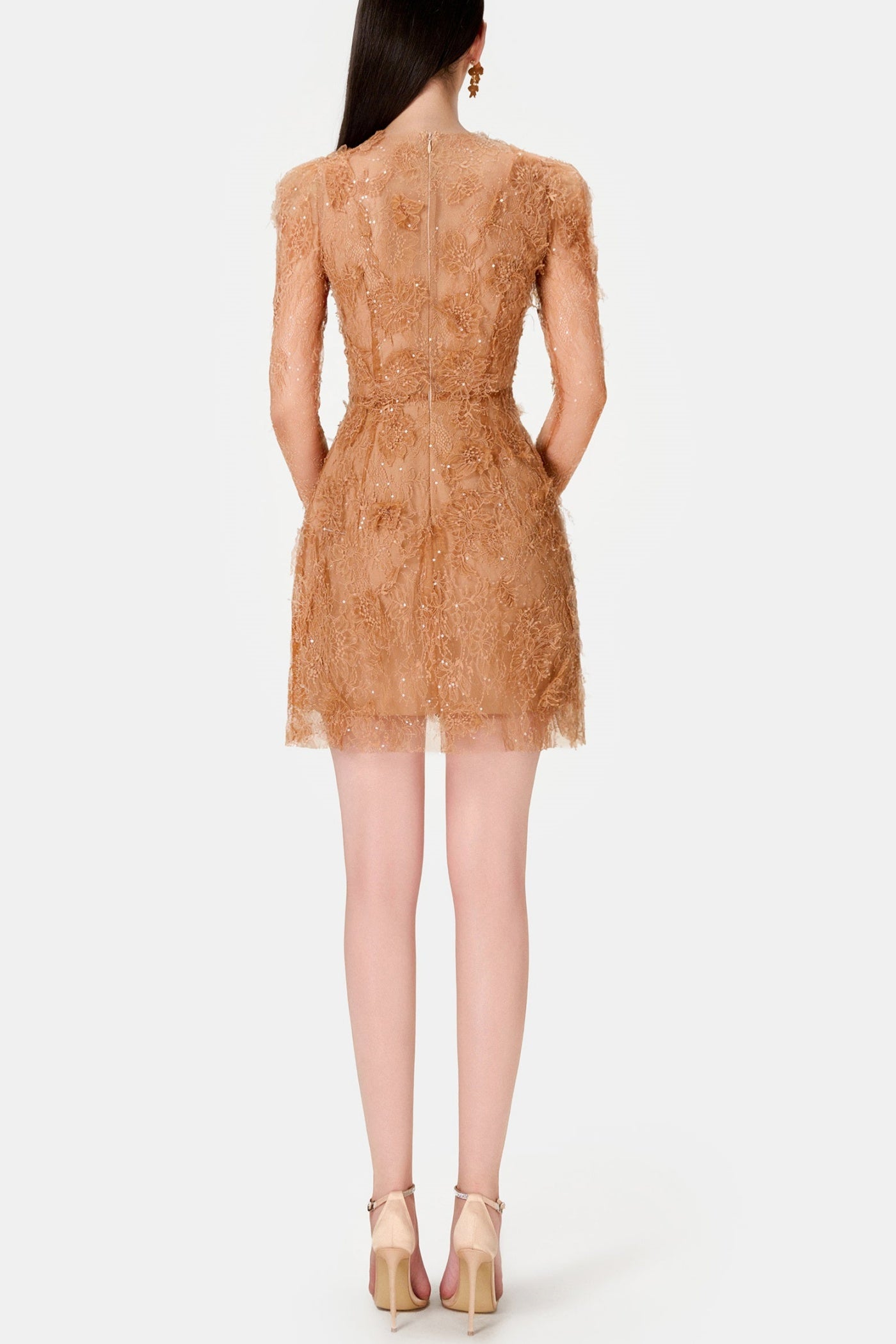 Batya Lace Long Sleeve Mini Dress