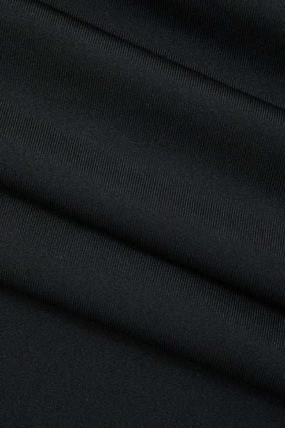 Bayley Black Ruffle Hem Ruched Tube Maxi Dress