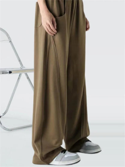 Korean Autumn High Waist Wide Leg Sweatpants