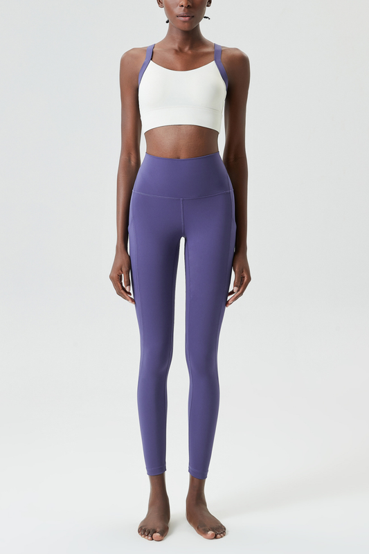 Belay Spaghetti Deconstruct Bodycon Pants Set in Slight Purple