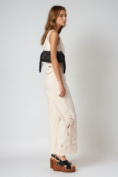 Bhavana Embroidered Cutout Pants Set