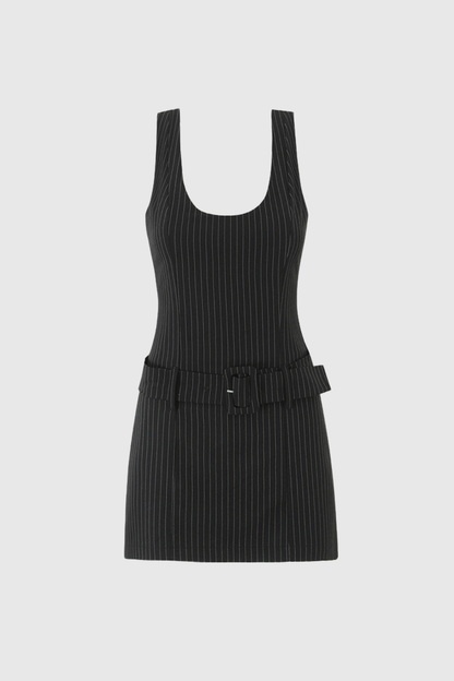 Bjarni Stripe Buckle Jumpsuit