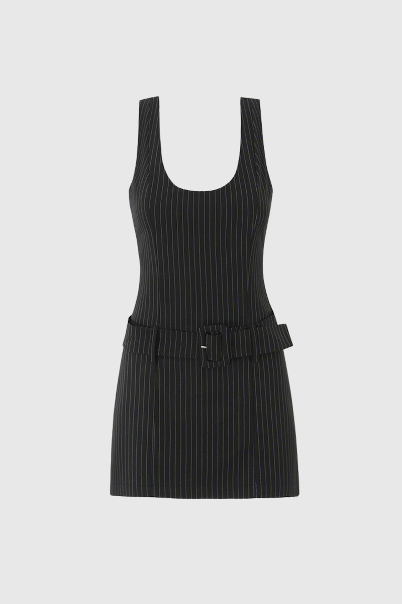 Bjarni Stripe Buckle Jumpsuit