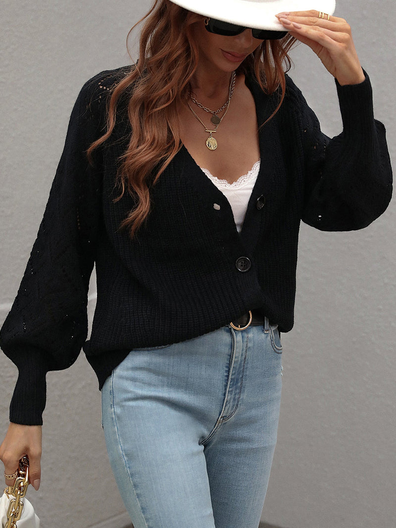 Shantall Knit Cardigan - Black
