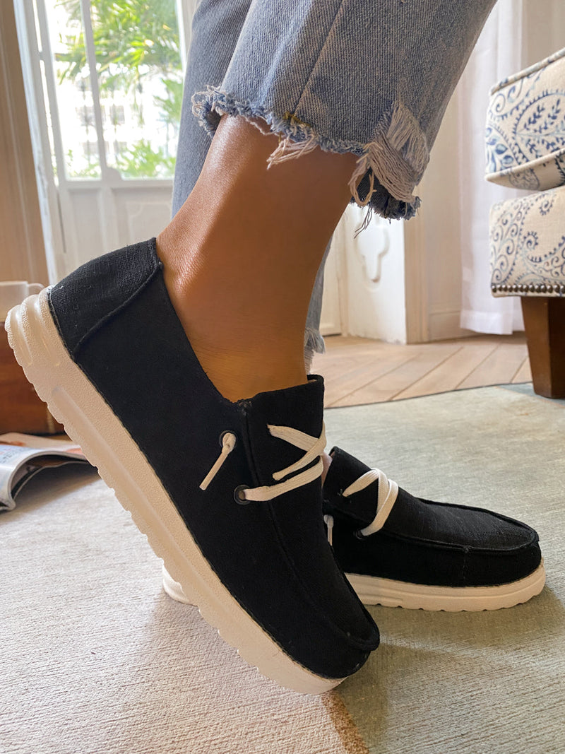 Boat Shoes Sneakers Sip on Flat Shoes - En Bloom