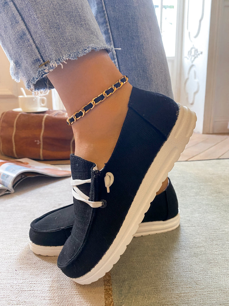 Boat Shoes Sneakers Sip on Flat Shoes - En Bloom