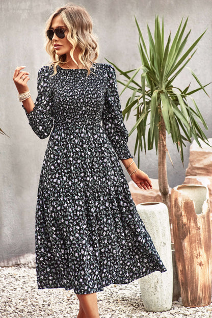 Trading Places Midi Dress - Black