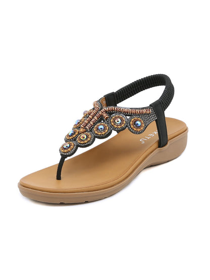 Siketu | V-strap Rhinestone Sandal