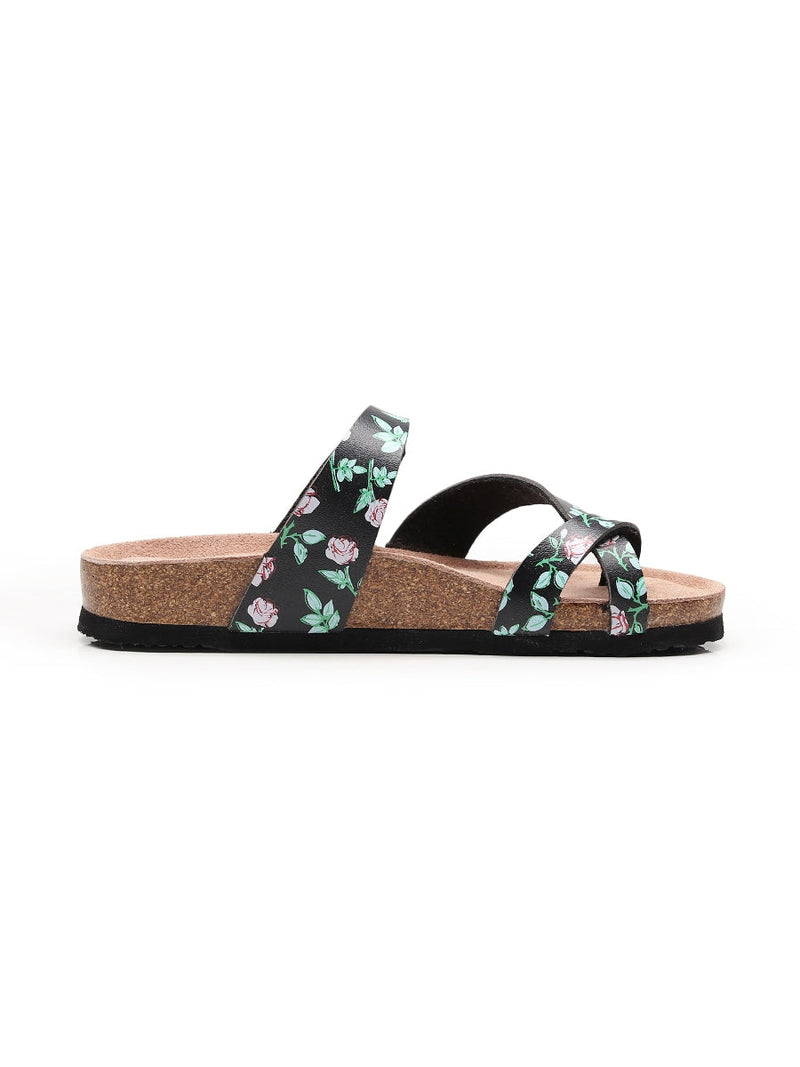 Maibulun | Buckle-accent Toe Loop Footbed Sandal