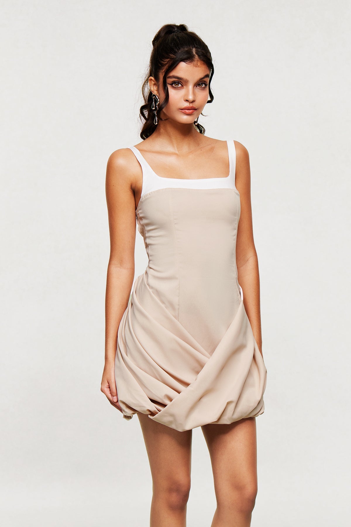 Blaise Ruch Mini Dress in Khaki
