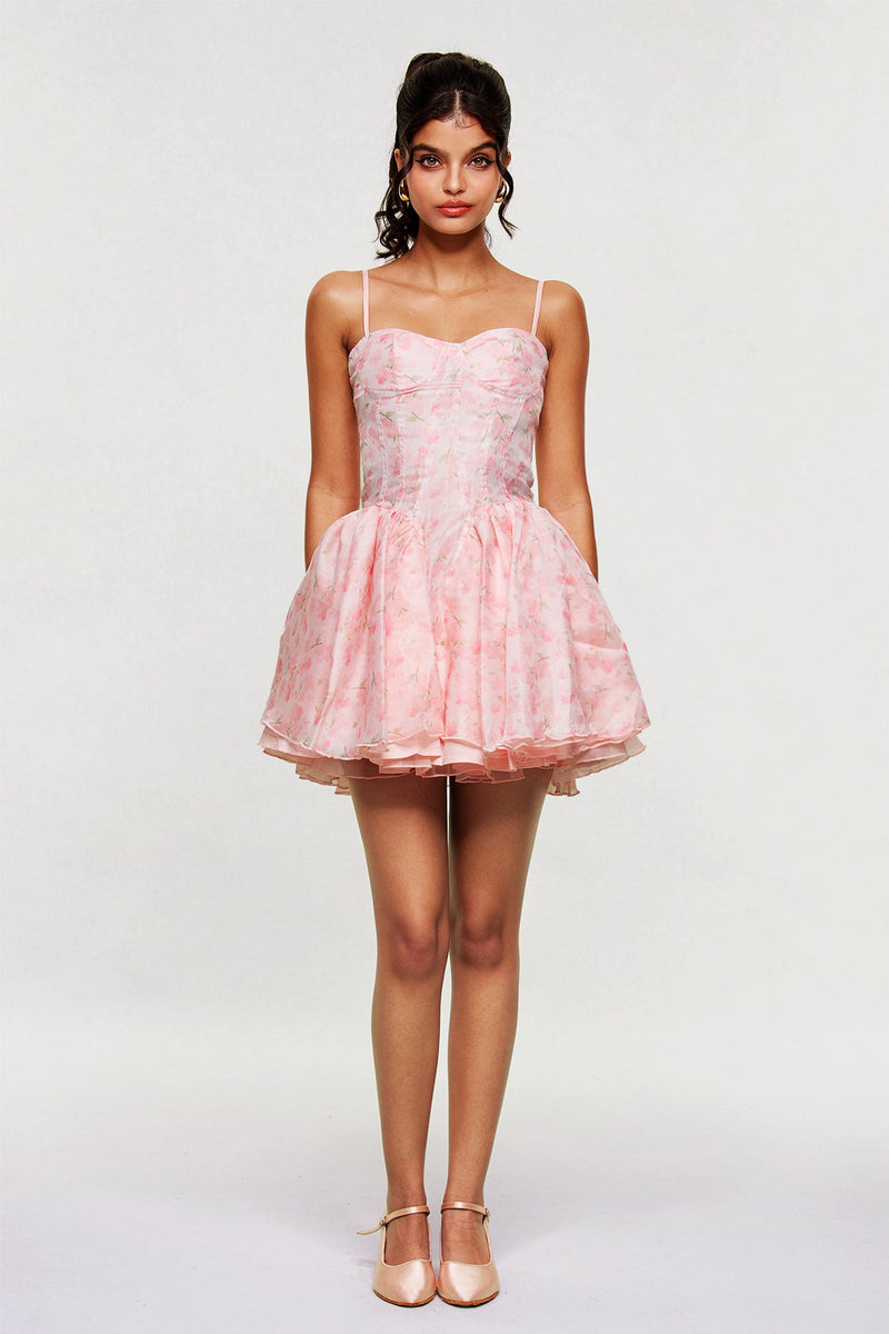 Blanch Corset Ruffle Mini Dress