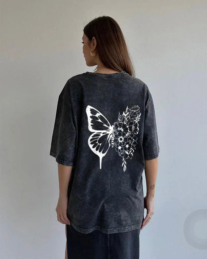 Acid Wash Print T-shirt