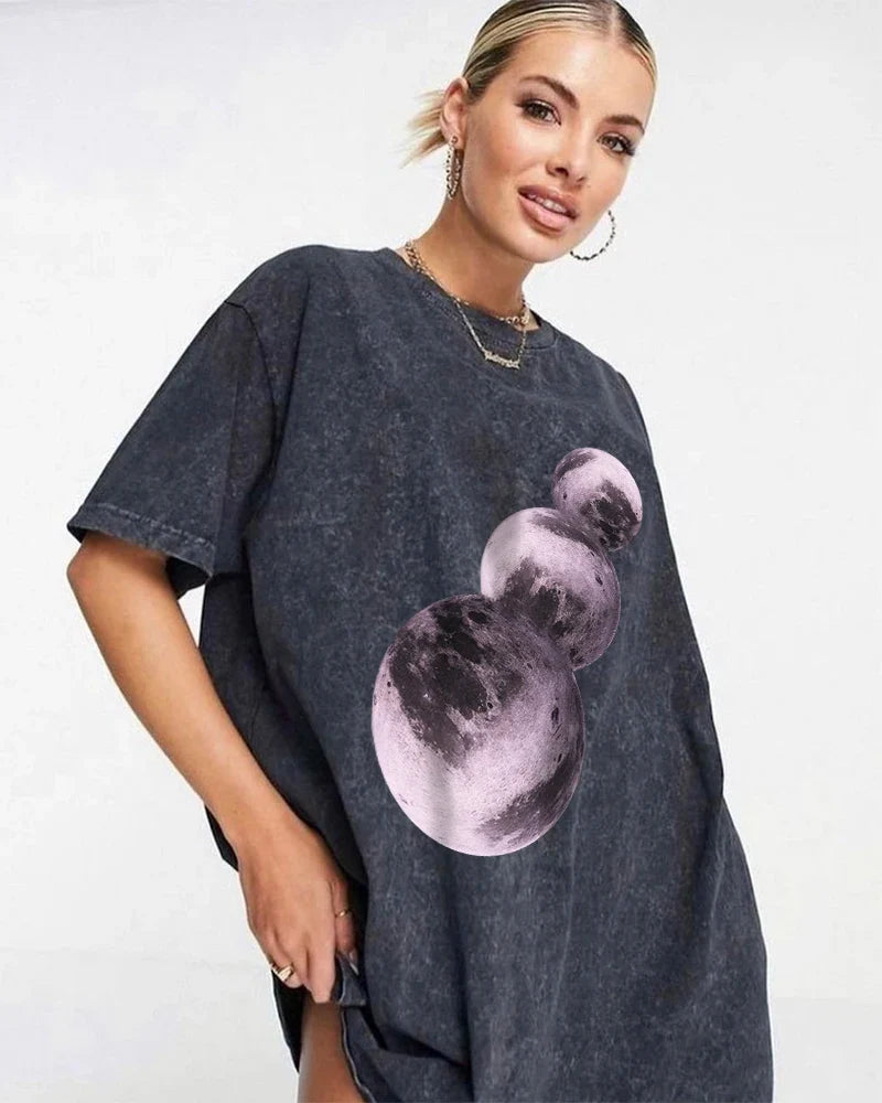 Acid Wash Print T-shirt