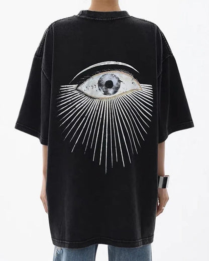 Acid Wash Print T-shirt