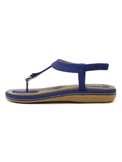 Siketu | Signature T-strap Blue Slingback Sandal