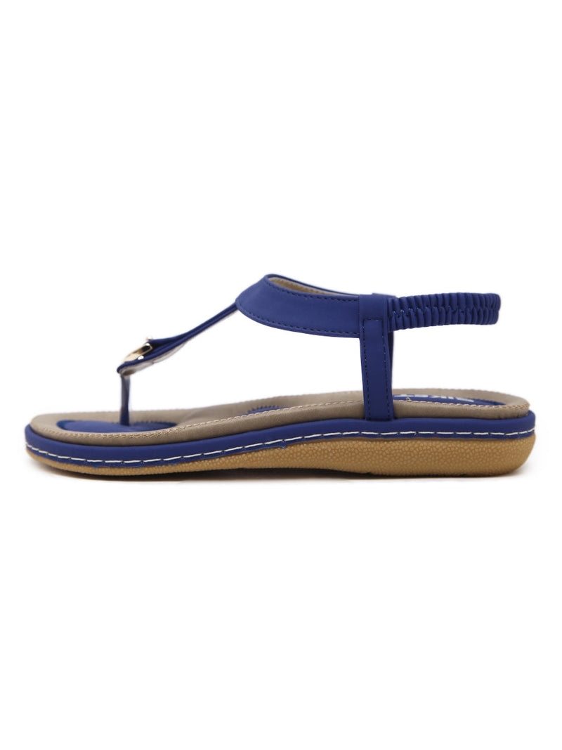 Siketu | Signature T-strap Blue Slingback Sandal