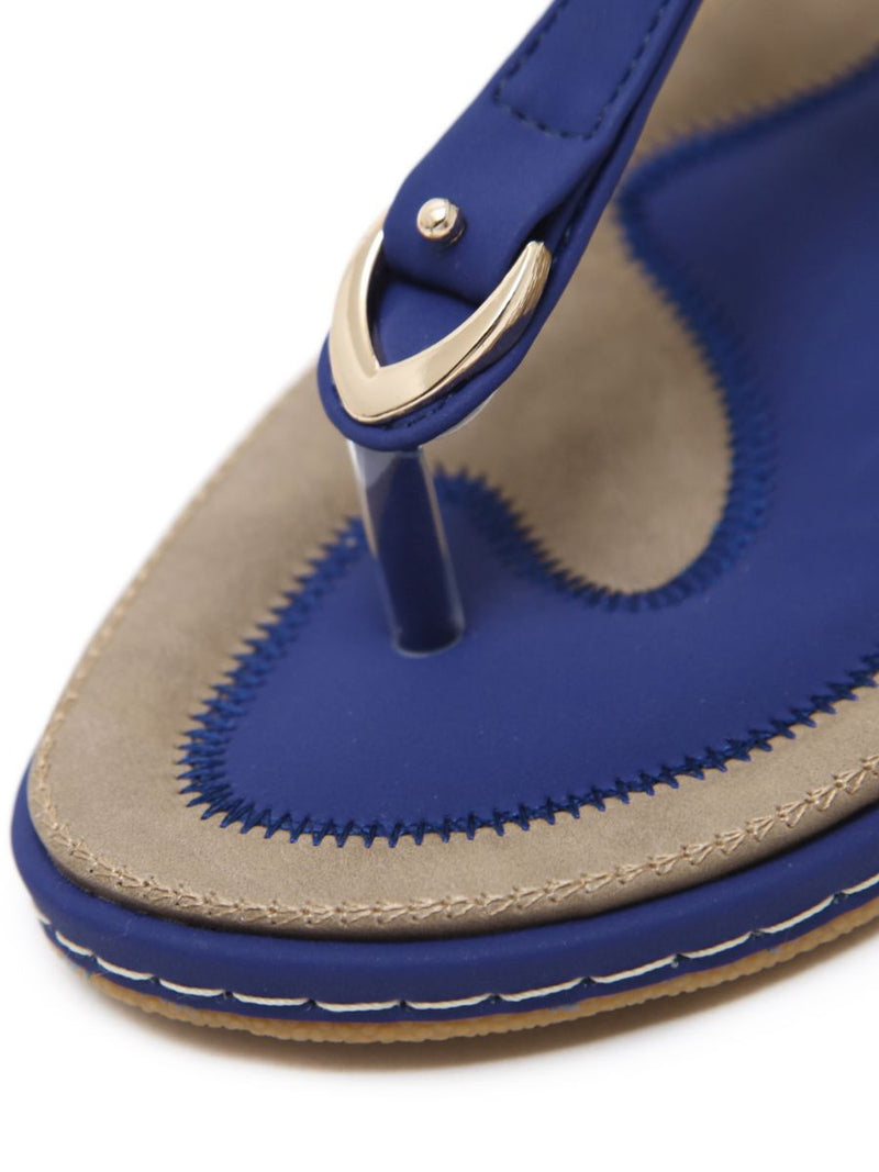 Siketu | Signature T-strap Blue Slingback Sandal