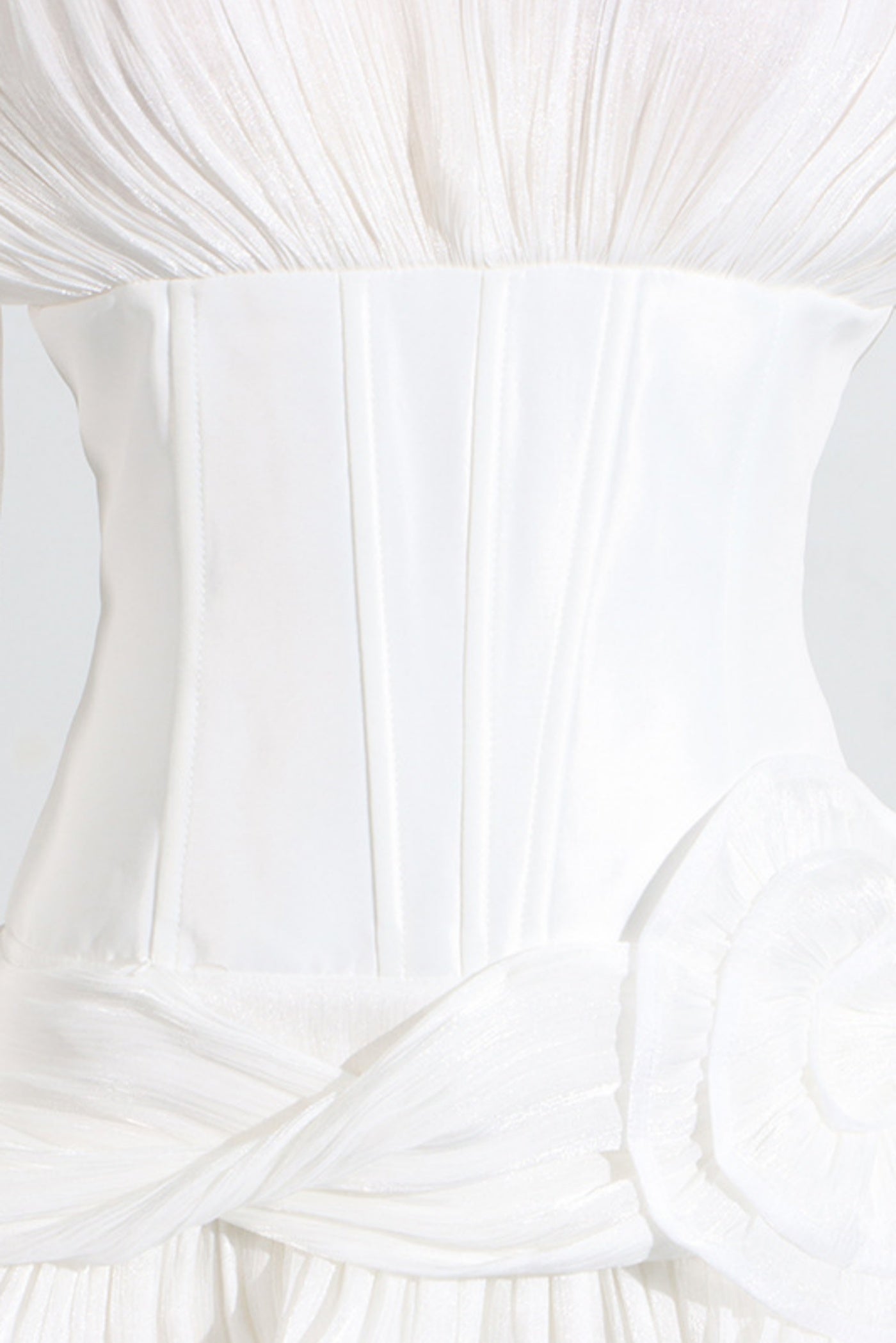 Blysse Applique Pleat Corset Mini Dress