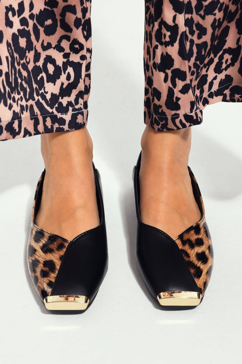 Blythe Leopard Leather Flats