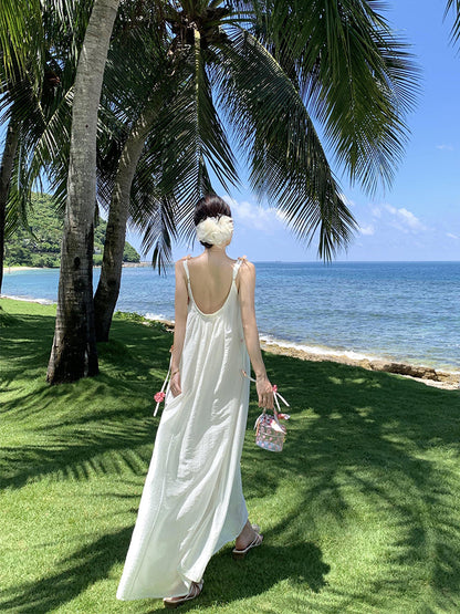 Maxi Dress _ Ethereal Loose-fit Beach Getaway Outfit