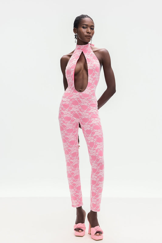 Bohumil Lace Cutout Jumpsuit