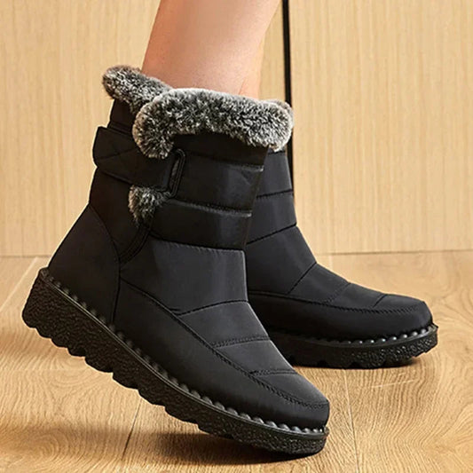 Snow Plush Platform Flat Keep Warm Snow Boot