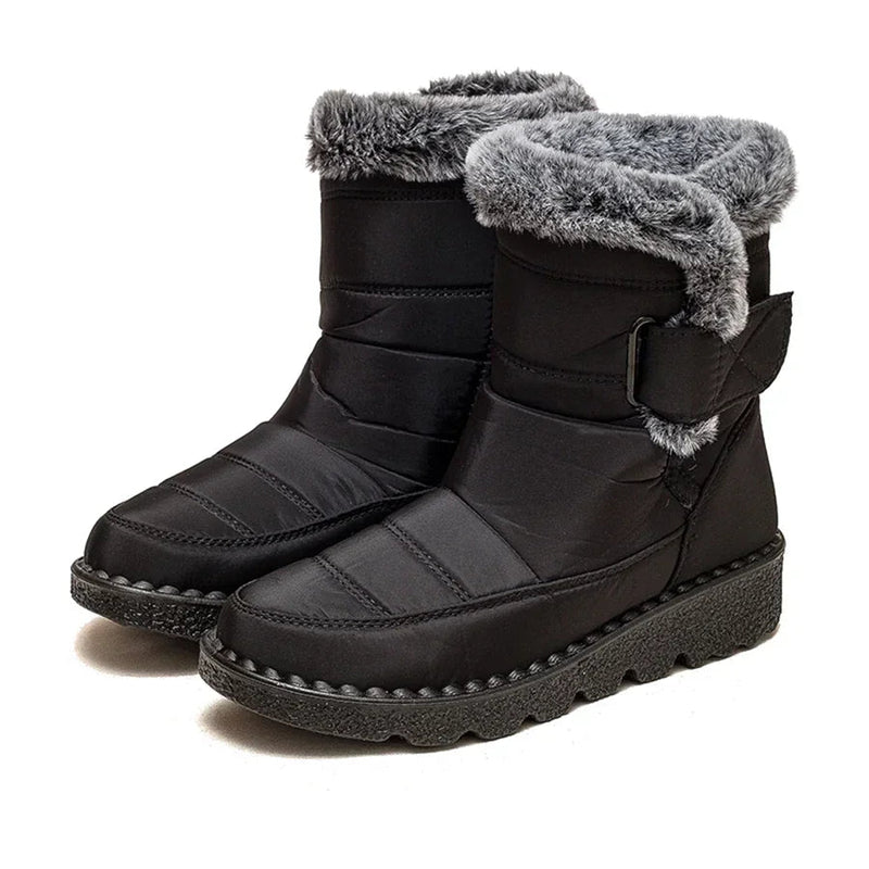 Boots Snow Plush Shoes Woman Platform Boots Flat Keep Warm Shoes Winter Boots Botas Mujer