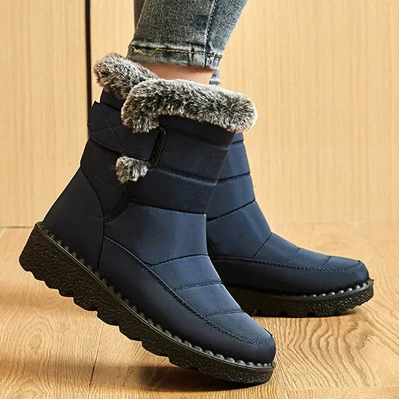 Snow Plush Platform Flat Keep Warm Snow Boot