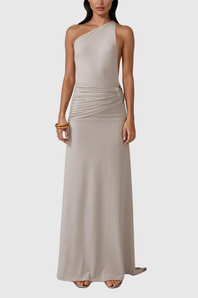 Bowen One Shouder Backless Maxi Dress