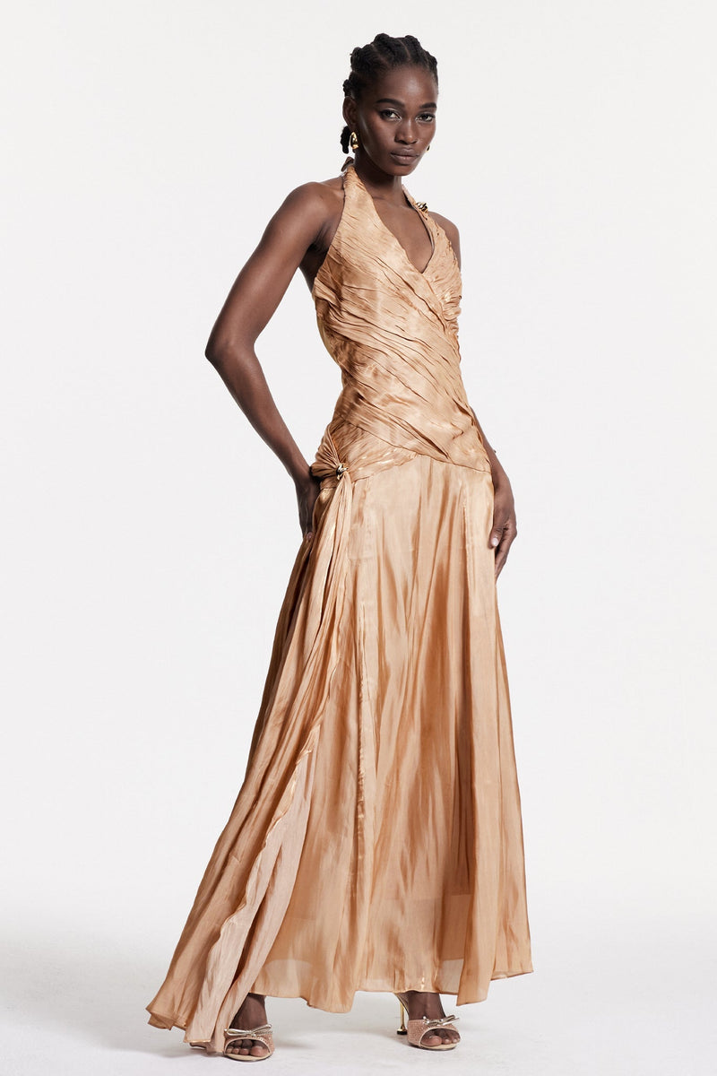 Boyce Ruch Plunge Maxi Dress