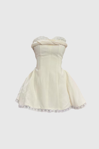 Brage Strapless Lace Mini Dress