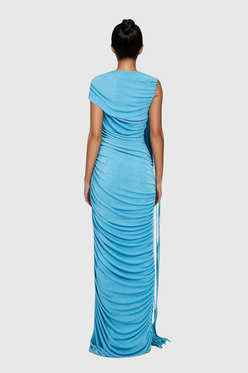 Brandt Ruch Fringe Maxi Dress