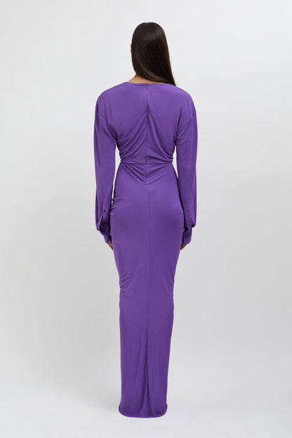 Donna Cut Out Drape Maxi Dress