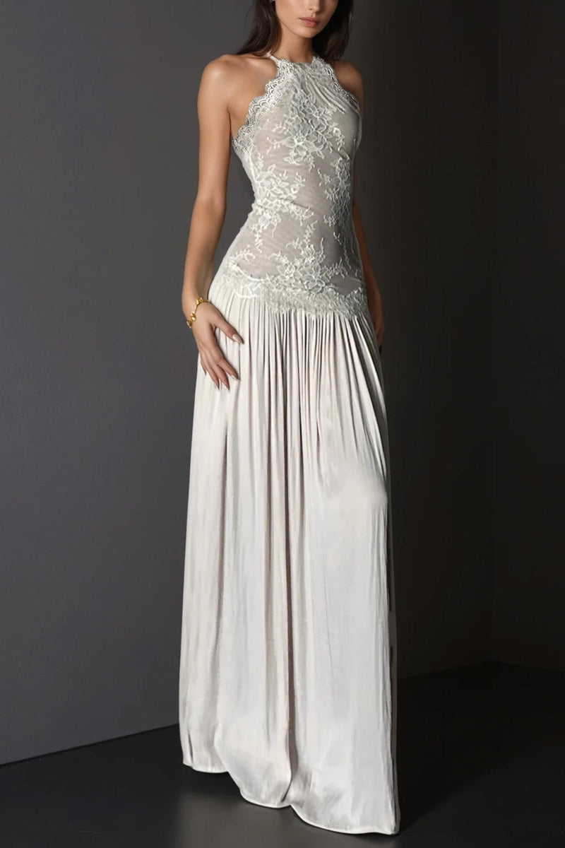 Cadwalader Lace Ruch Maxi Dress
