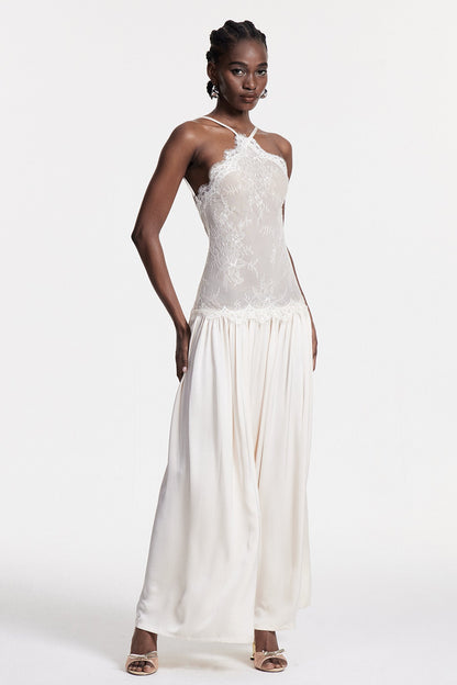 Cadwalader Lace Ruch Maxi Dress