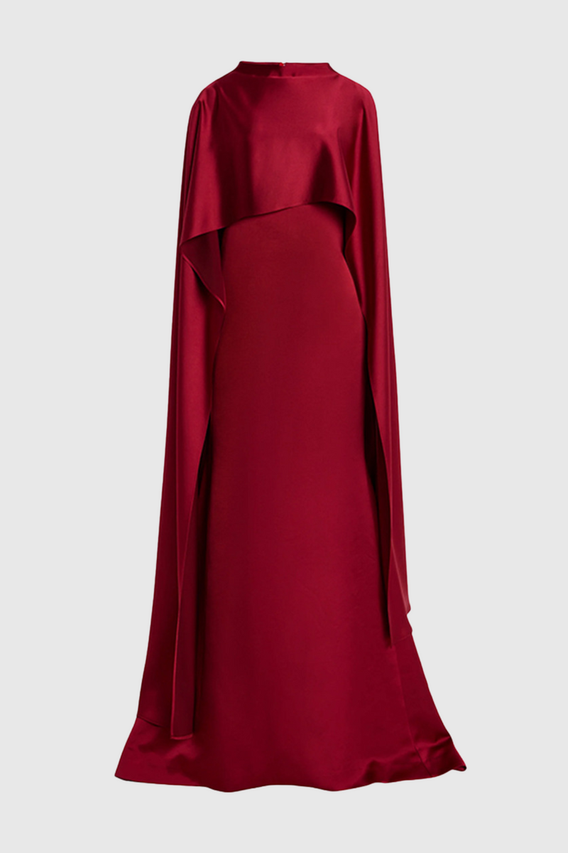 Cannon Shawl Ruch Maxi Dress