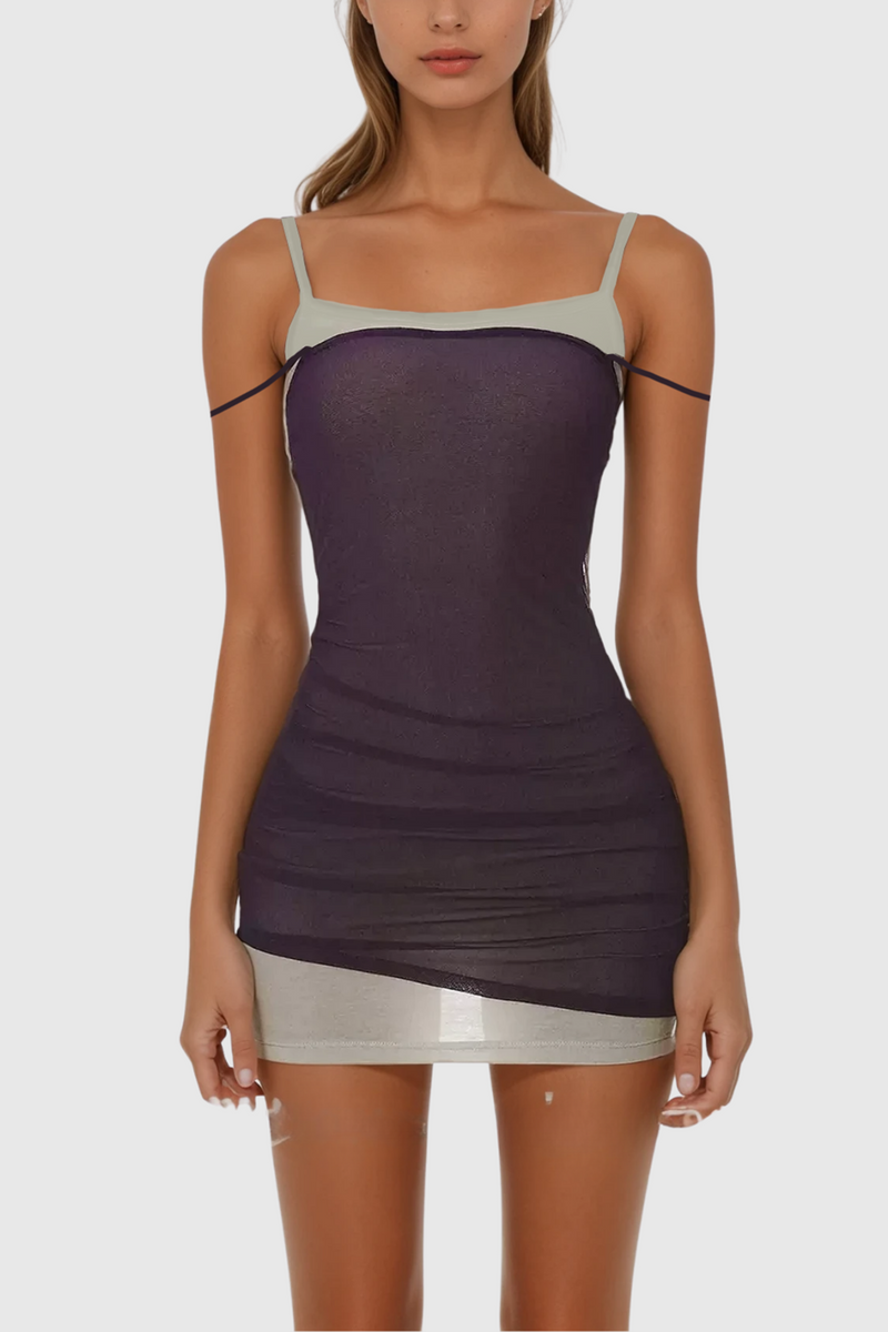 Carole Spaghetti Bodycon Mini Dress