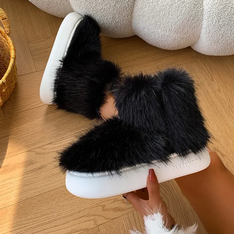 Plush Comfortable Warm Cozy Stylish Snow Boot