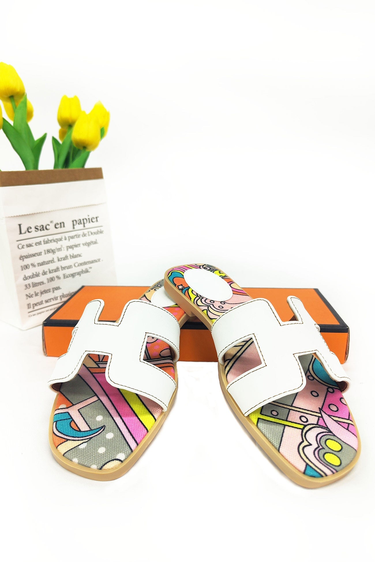 Flat Slide Sandals