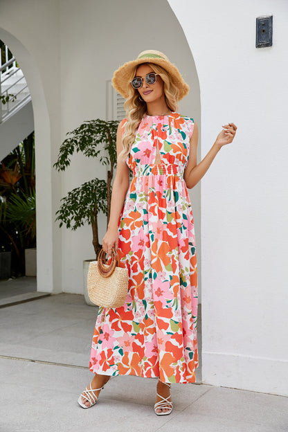 Sleeveless Cut-out Maxi Dress