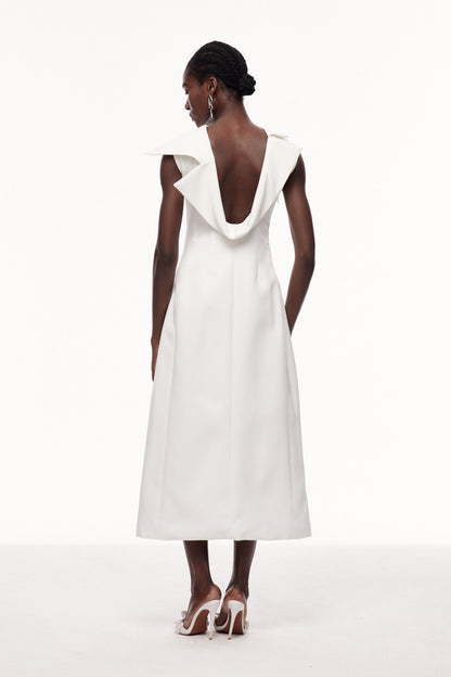 Ceel Asymmetric Backless Split Maxi Dress